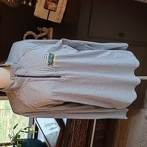 George Mason Patriots GMU Champion 3/4 ZIP PowerTrain Long Sleeve Top Size Large